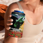 Personalised Raiders Rugby ANZAC Day 4 in 1 Can Cooler Tumbler Last Post Poppy We Will Remember Them
