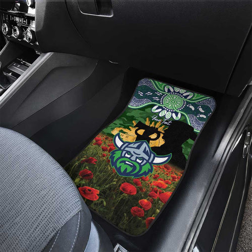 Personalised Raiders Rugby ANZAC Day Car Mats Last Post Poppy We Will Remember Them