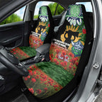 Personalised Raiders Rugby ANZAC Day Car Seat Cover Last Post Poppy We Will Remember Them