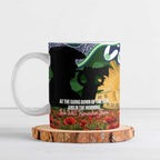 Personalised Raiders Rugby ANZAC Day Ceramic Mug Last Post Poppy We Will Remember Them