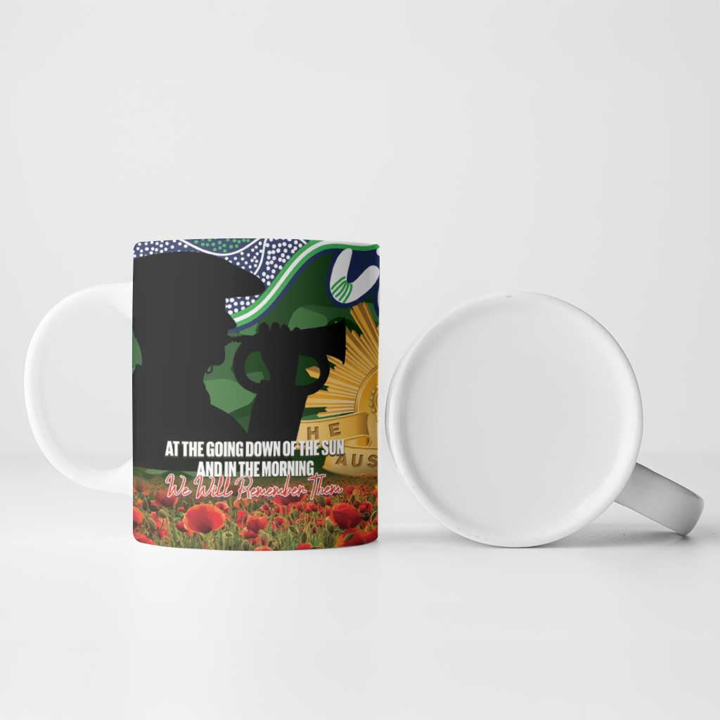 Personalised Raiders Rugby ANZAC Day Ceramic Mug Last Post Poppy We Will Remember Them