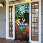 Personalised Raiders Rugby ANZAC Day Door Cover Last Post Poppy We Will Remember Them