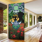Personalised Raiders Rugby ANZAC Day Door Cover Last Post Poppy We Will Remember Them