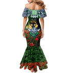 Personalised Raiders Rugby ANZAC Day Family Matching Mermaid Dress and Hawaiian Shirt Last Post Poppy We Will Remember Them
