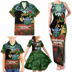 Personalised Raiders Rugby ANZAC Day Family Matching Tank Maxi Dress and Hawaiian Shirt Last Post Poppy We Will Remember Them