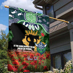 Personalised Raiders Rugby ANZAC Day Garden Flag Last Post Poppy We Will Remember Them
