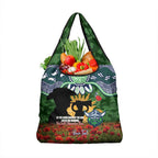 Personalised Raiders Rugby ANZAC Day Grocery Bag Last Post Poppy We Will Remember Them