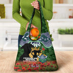 Personalised Raiders Rugby ANZAC Day Grocery Bag Last Post Poppy We Will Remember Them