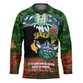 Personalised Raiders Rugby ANZAC Day Hockey Jersey Last Post Poppy We Will Remember Them