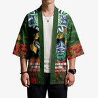 Personalised Raiders Rugby ANZAC Day Kimono Last Post Poppy We Will Remember Them