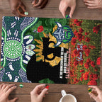 Personalised Raiders Rugby ANZAC Day Puzzle Last Post Poppy We Will Remember Them