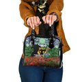Personalised Raiders Rugby ANZAC Day Shoulder Handbag Last Post Poppy We Will Remember Them