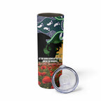 Personalised Raiders Rugby ANZAC Day Skinny Tumbler Last Post Poppy We Will Remember Them