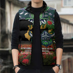 Personalised Raiders Rugby ANZAC Day Sleeveless Puffer Jacket Last Post Poppy We Will Remember Them