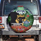 Personalised Raiders Rugby ANZAC Day Spare Tire Cover Last Post Poppy We Will Remember Them