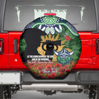 Personalised Raiders Rugby ANZAC Day Spare Tire Cover Last Post Poppy We Will Remember Them