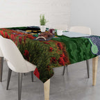 Personalised Raiders Rugby ANZAC Day Tablecloth Last Post Poppy We Will Remember Them