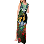 Personalised Raiders Rugby ANZAC Day Tank Maxi Dress Last Post Poppy We Will Remember Them
