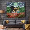 Personalised Raiders Rugby ANZAC Day Tapestry Last Post Poppy We Will Remember Them