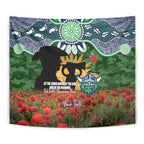Personalised Raiders Rugby ANZAC Day Tapestry Last Post Poppy We Will Remember Them