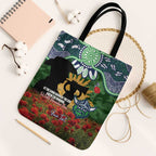 Personalised Raiders Rugby ANZAC Day Tote Bag Last Post Poppy We Will Remember Them
