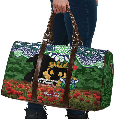 Personalised Raiders Rugby ANZAC Day Travel Bag Last Post Poppy We Will Remember Them