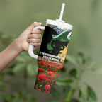 Personalised Raiders Rugby ANZAC Day Tumbler With Handle Last Post Poppy We Will Remember Them