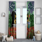 Personalised Raiders Rugby ANZAC Day Window Curtain Last Post Poppy We Will Remember Them