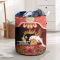 Personalised Dolphins Rugby ANZAC Day Laundry Basket Last Post Poppy We Will Remember Them