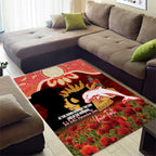 Personalised Dolphins Rugby ANZAC Day Area Rug Last Post Poppy We Will Remember Them