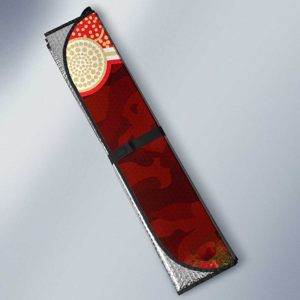 Personalised Dolphins Rugby ANZAC Day Auto Sun Shade Last Post Poppy We Will Remember Them