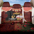 Personalised Dolphins Rugby ANZAC Day Back Car Seat Cover Last Post Poppy We Will Remember Them
