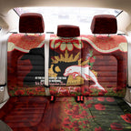 Personalised Dolphins Rugby ANZAC Day Back Car Seat Cover Last Post Poppy We Will Remember Them