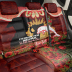Personalised Dolphins Rugby ANZAC Day Back Car Seat Cover Last Post Poppy We Will Remember Them