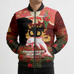 Personalised Dolphins Rugby ANZAC Day Bomber Puffer Jacket Last Post Poppy We Will Remember Them