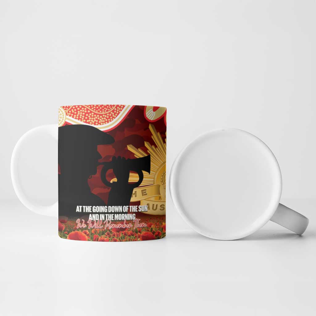 Personalised Dolphins Rugby ANZAC Day Ceramic Mug Last Post Poppy We Will Remember Them