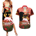 Personalised Dolphins Rugby ANZAC Day Couples Matching Summer Maxi Dress and Hawaiian Shirt Last Post Poppy We Will Remember Them