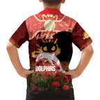 Personalised Dolphins Rugby ANZAC Day Family Matching Puletasi and Hawaiian Shirt Last Post Poppy We Will Remember Them
