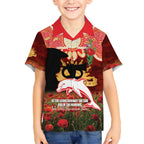 Personalised Dolphins Rugby ANZAC Day Hawaiian Shirt Last Post Poppy We Will Remember Them