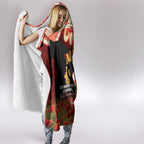 Personalised Dolphins Rugby ANZAC Day Hooded Blanket Last Post Poppy We Will Remember Them