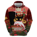 Personalised Dolphins Rugby ANZAC Day Hoodie Last Post Poppy We Will Remember Them