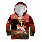 Personalised Dolphins Rugby ANZAC Day Kid Hoodie Last Post Poppy We Will Remember Them