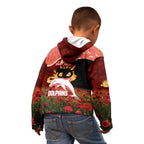 Personalised Dolphins Rugby ANZAC Day Kid Hoodie Last Post Poppy We Will Remember Them