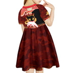 Personalised Dolphins Rugby ANZAC Day Kid Short Sleeve Dress Last Post Poppy We Will Remember Them