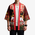 Personalised Dolphins Rugby ANZAC Day Kimono Last Post Poppy We Will Remember Them