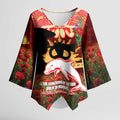 Personalised Dolphins Rugby ANZAC Day Kimono Sleeve Blouse Last Post Poppy We Will Remember Them