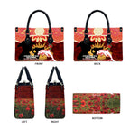 Personalised Dolphins Rugby ANZAC Day Leather Bag Last Post Poppy We Will Remember Them