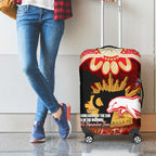 Personalised Dolphins Rugby ANZAC Day Luggage Cover Last Post Poppy We Will Remember Them