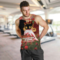 Personalised Dolphins Rugby ANZAC Day Men Tank Top Last Post Poppy We Will Remember Them