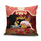 Personalised Dolphins Rugby ANZAC Day Pillow Cover Last Post Poppy We Will Remember Them